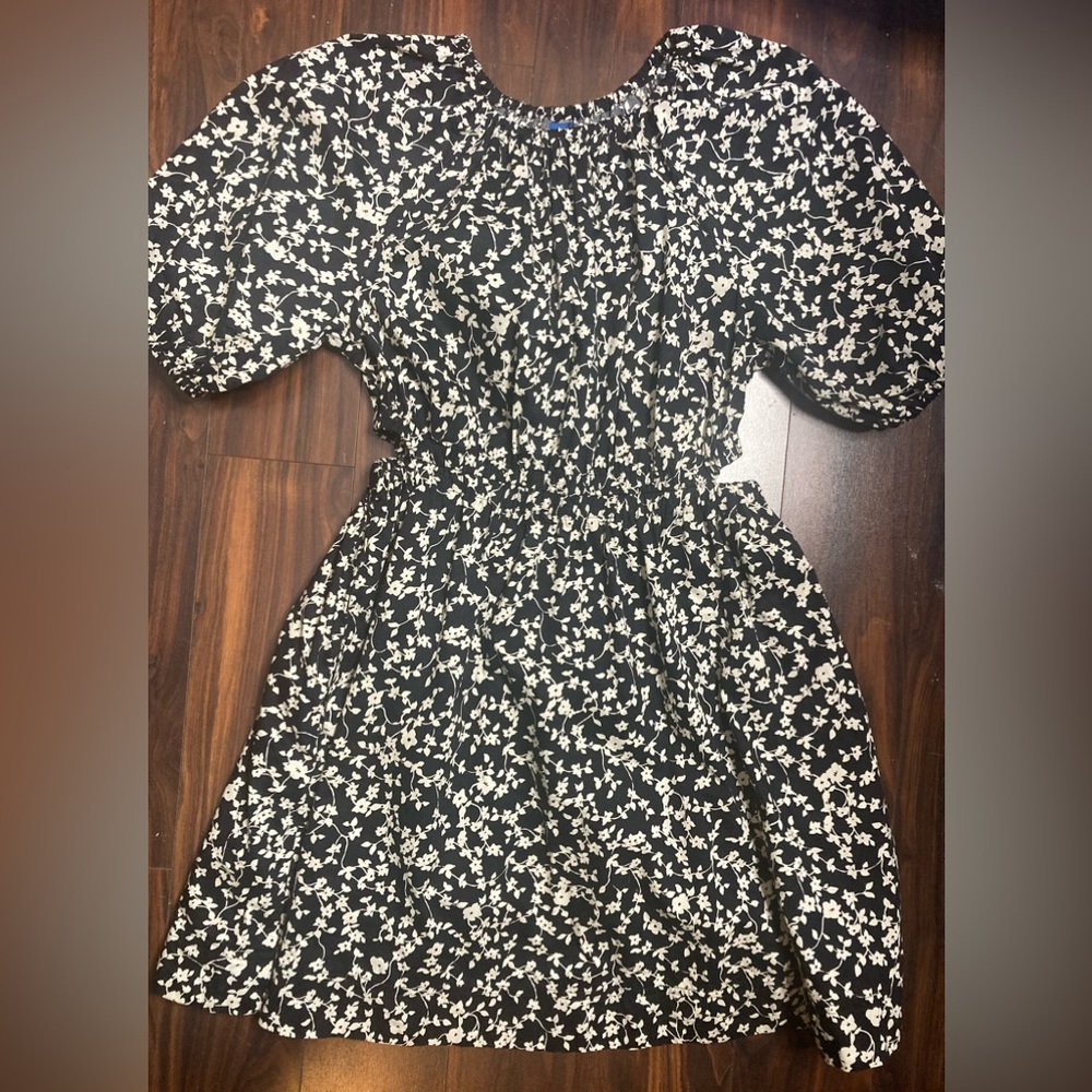 Old Navy black floral dress